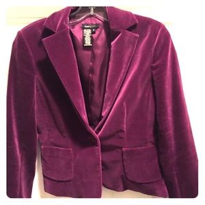 Velour purple BcBG jacket